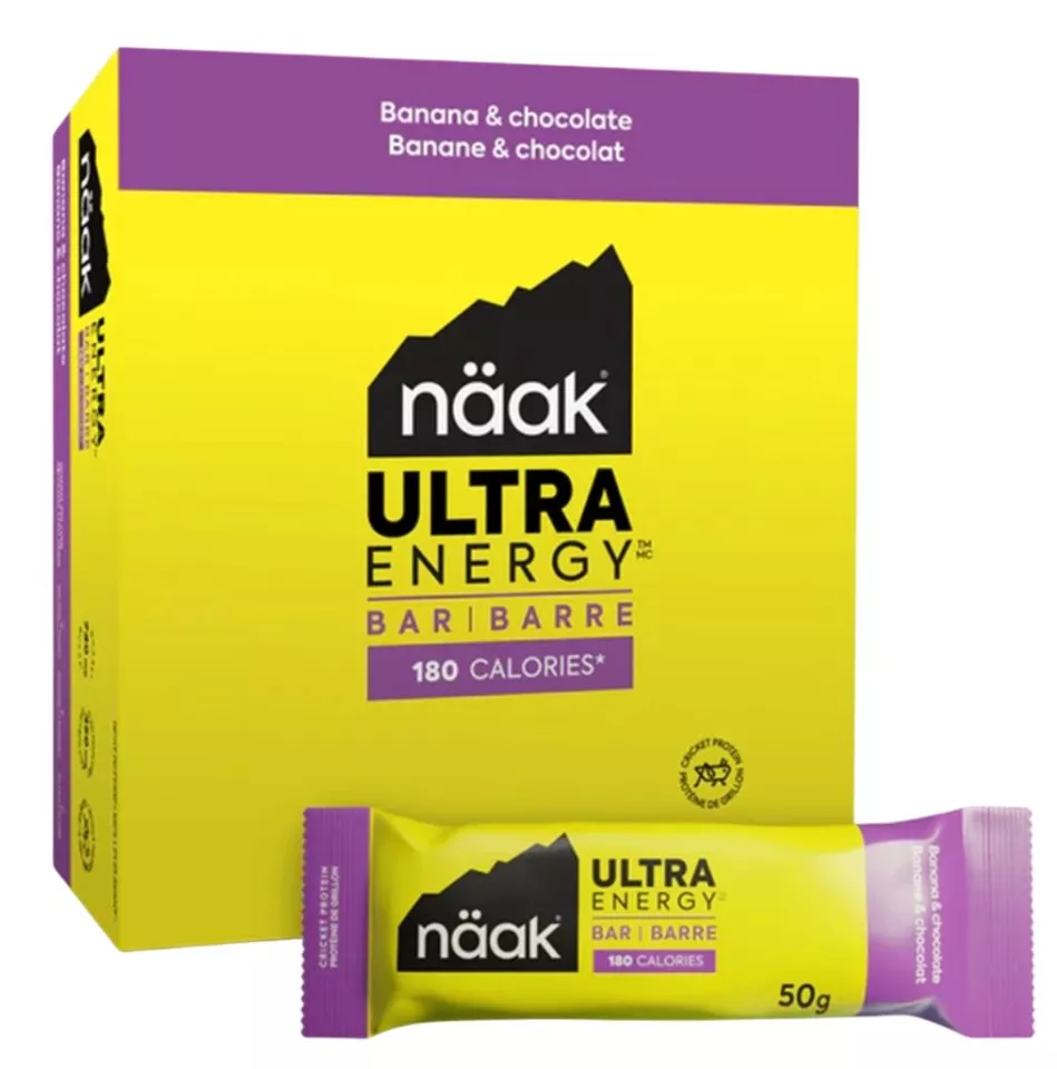 Proteinriegel und Kekse Näak Banana & Chocolate Ultra Energy™ Bars (12 x 50g) - BOX