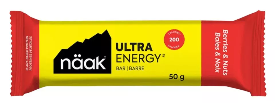Μπάρες πρωτεΐνης και μπισκότα Näak Berries & Nuts - Ultra Energy™ Bar (50 g)