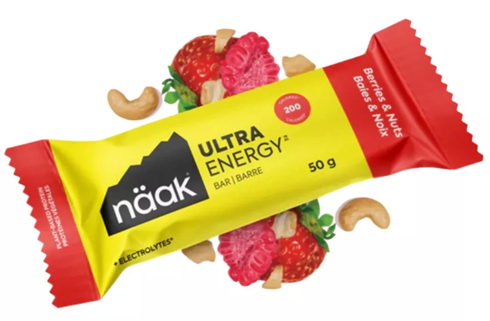 Proteínové tyčinky a sušienky Näak Berries & Nuts Ultra Energy™ Bars (12 x 50g) - BOX