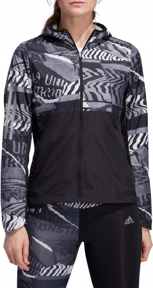 Jakna s kapuco adidas OWN THE RUN JKT