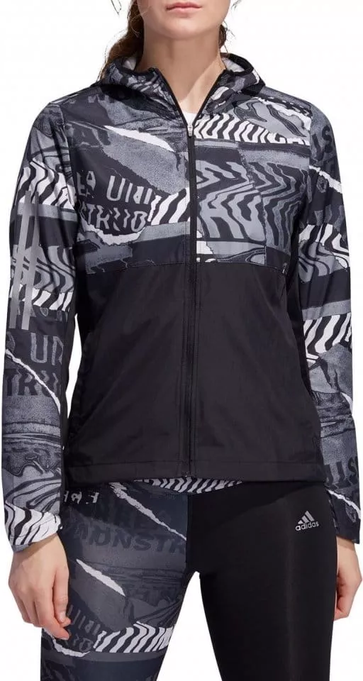 Jakna s kapuco adidas OWN THE RUN JKT