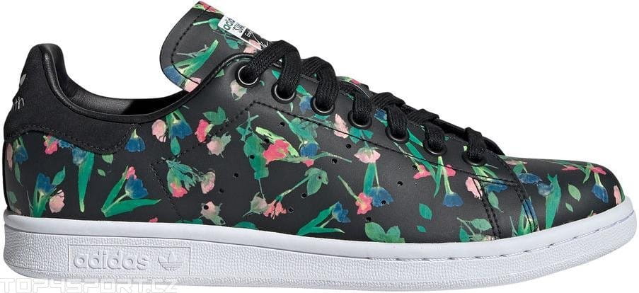 stan smith floral black