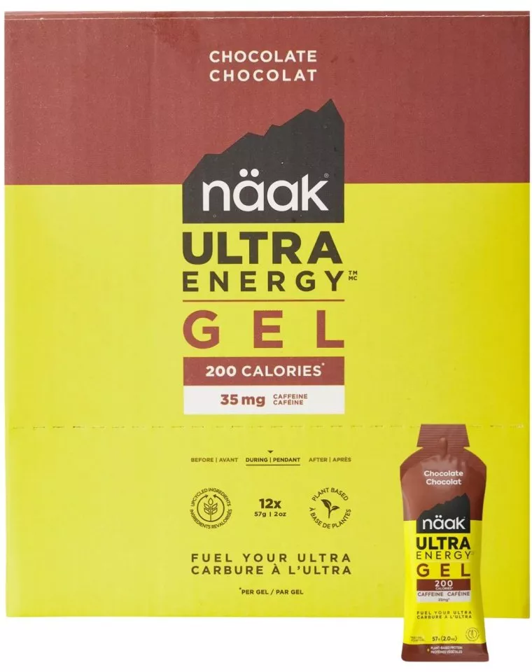 Energetski gelovi Näak Chocolate - Ultra Energy™ Gels (57 g x 12) Box