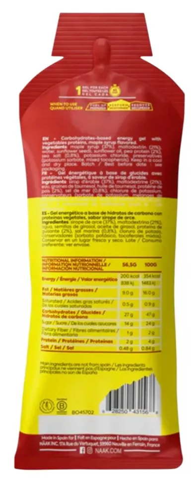 Energetski gelovi Näak Salted Maple - Ultra Energy™ Gels (57 g x 12) Box