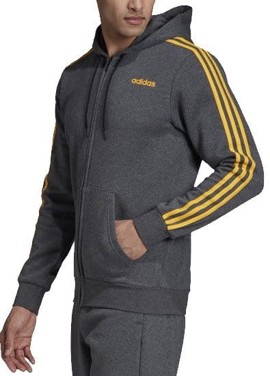 Hooded sweatshirt adidas Sportswear Essentials Stripes FZ Fleece
