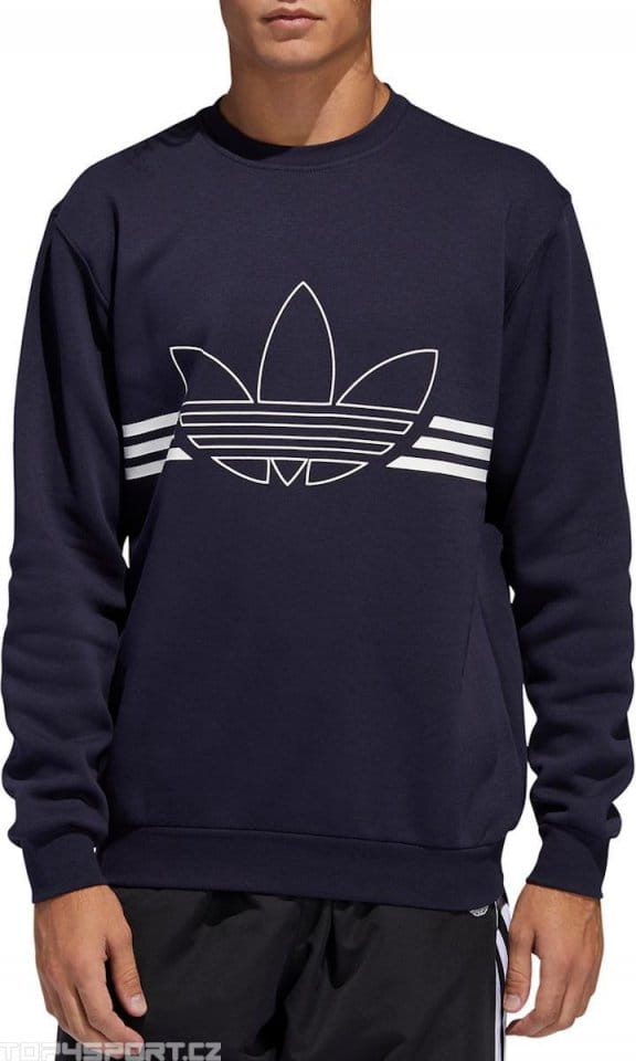 Sweatshirt adidas Originals OUTLINE CRW FLC