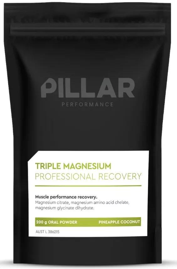 Witaminy i minerały Pillar Performance Triple Magnesium Professional Recovery Powder Pineapple Coconut (200g) POUCH