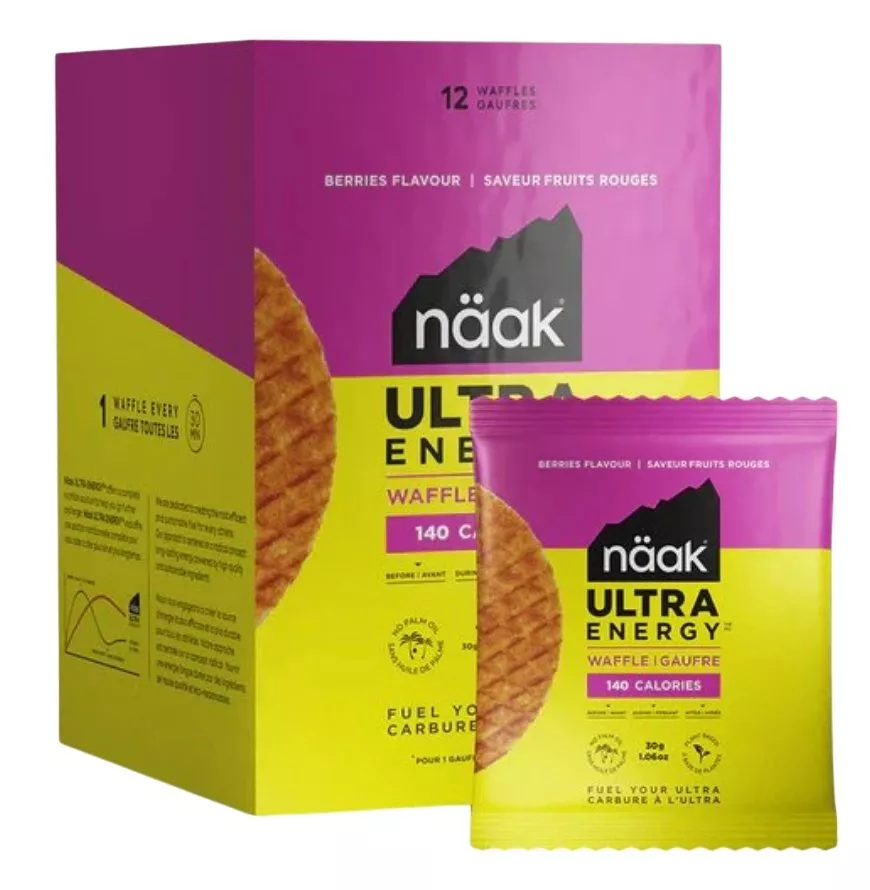 Naleśniki białkowe Näak Ultra Energy™ Waffle | Berries (12 x 30g) - BOX