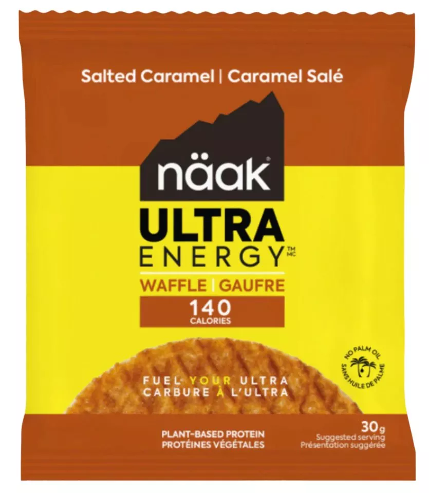 Eiwit pannenkoeken Näak Salted Caramel Ultra Energy™ Waffles (12 x 30g) - BOX