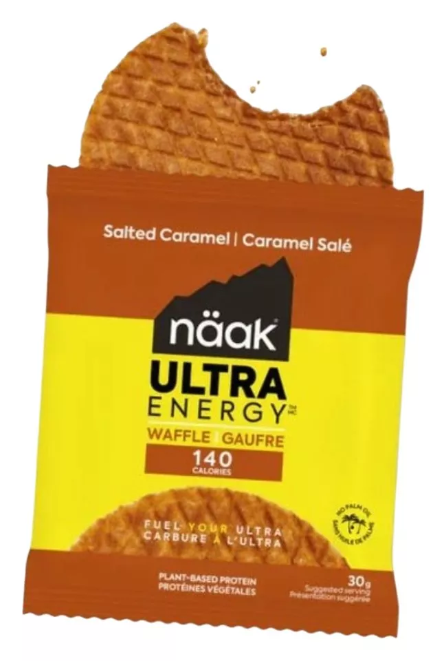 Eiwit pannenkoeken Näak Salted Caramel Ultra Energy™ Waffles (12 x 30g) - BOX