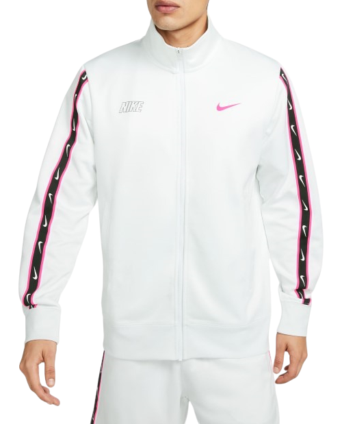 Nike Repeat Tracksuit Jacket Jack, S, Wit