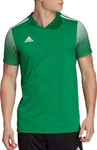 adidas Training t-shirt with colourblock logo in khaki and grey