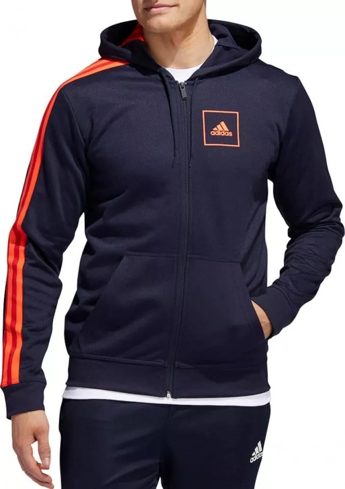 Sudadera con capucha adidas Sportswear M 3S Pique FZ