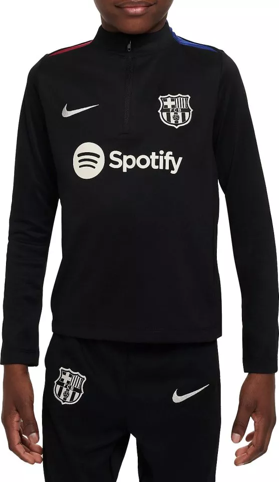 Fotbalový tréninkový top s dlouhým rukávem pro malé děti Nike Dri