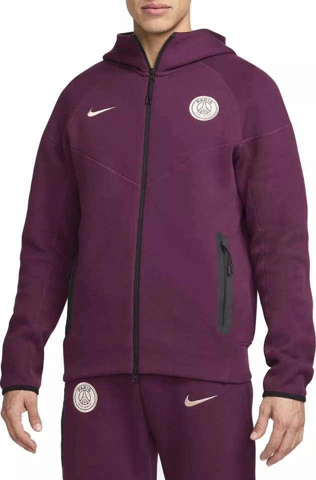 Bluza z kapturem Nike PSG M NSW TCH FLC FZ WR HDY