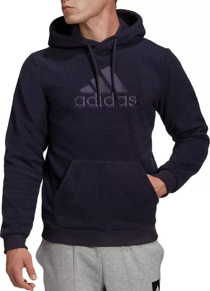 Adidas navy sherpa hoodie best sale