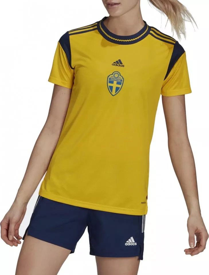 Dámský domácí dres s krátkým rukávem adidas Švédsko 2022/23