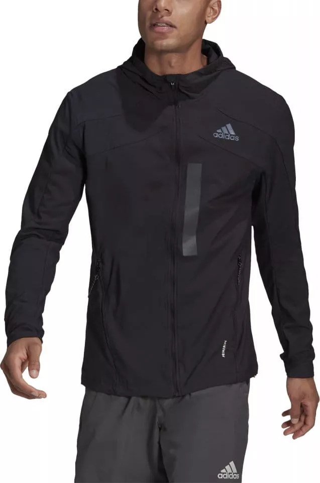 Jakke med hætte adidas MARATHON JKT M