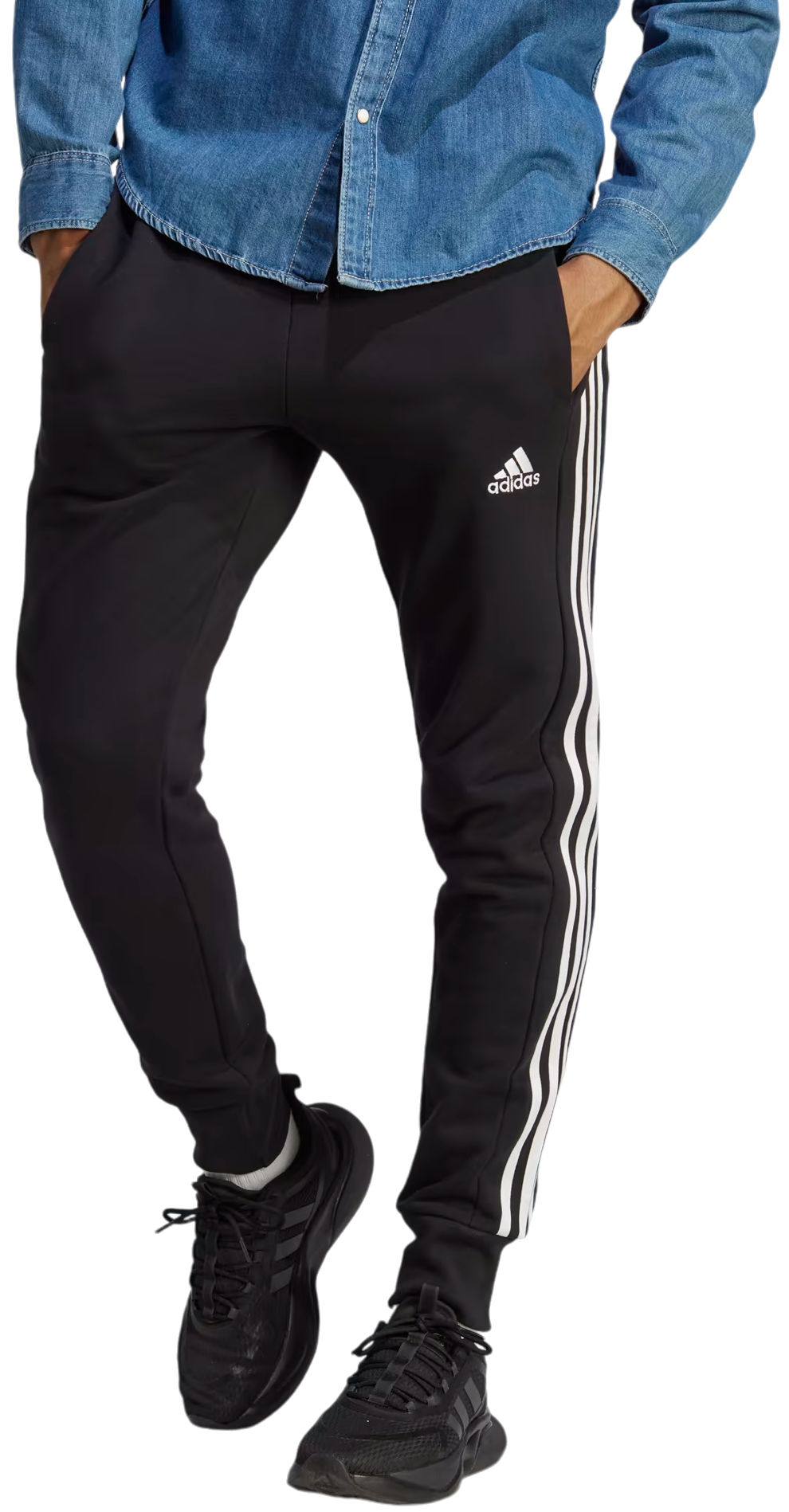 Hose adidas Sportswear Essentials French Terry Tapered Cuff 3-Stripes Pants