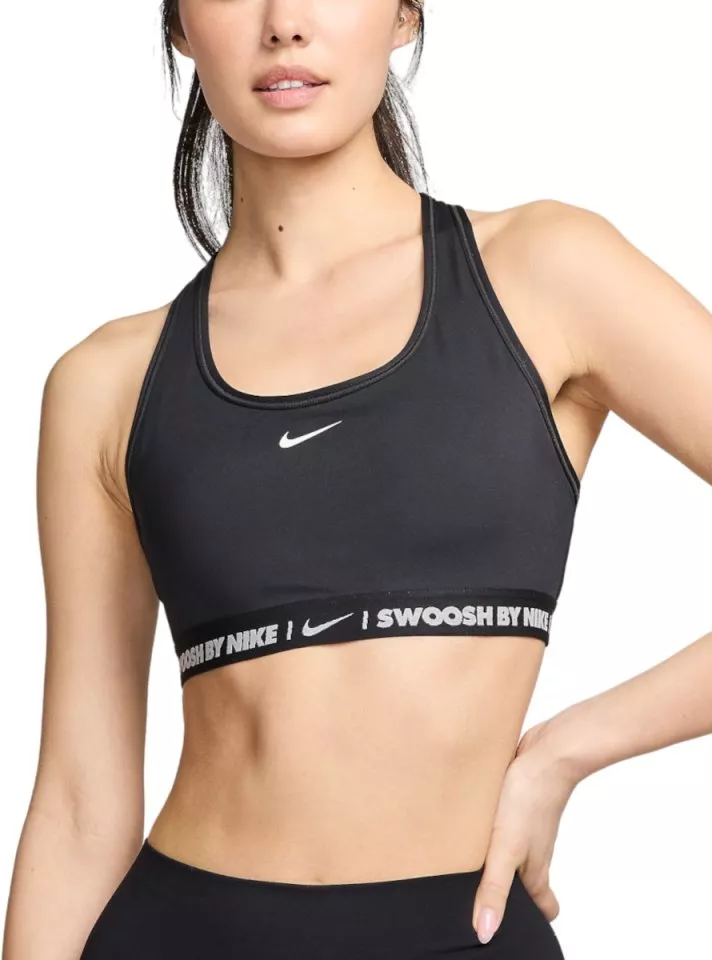 Dámská sportovní podprsenka se střední oporou Nike Swoosh