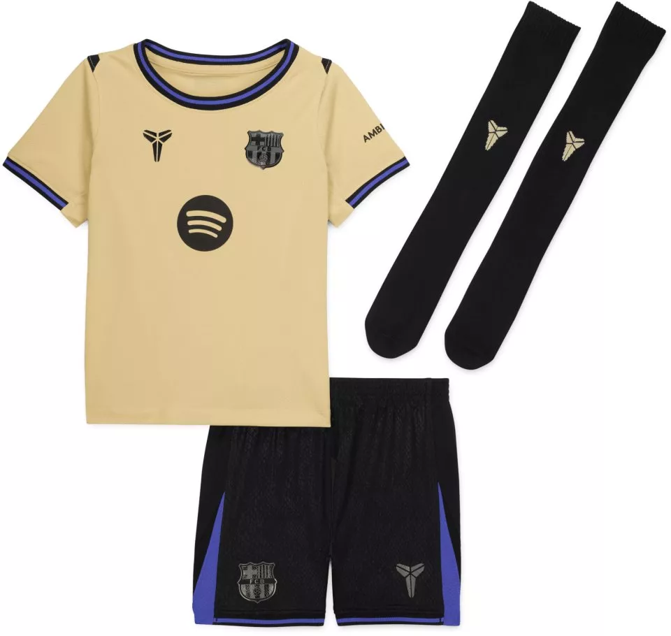 Komplet Nike x Kobe Dri-FIT FC Barcelona Minikit Away Jersey Set 2025/26 Little Kids