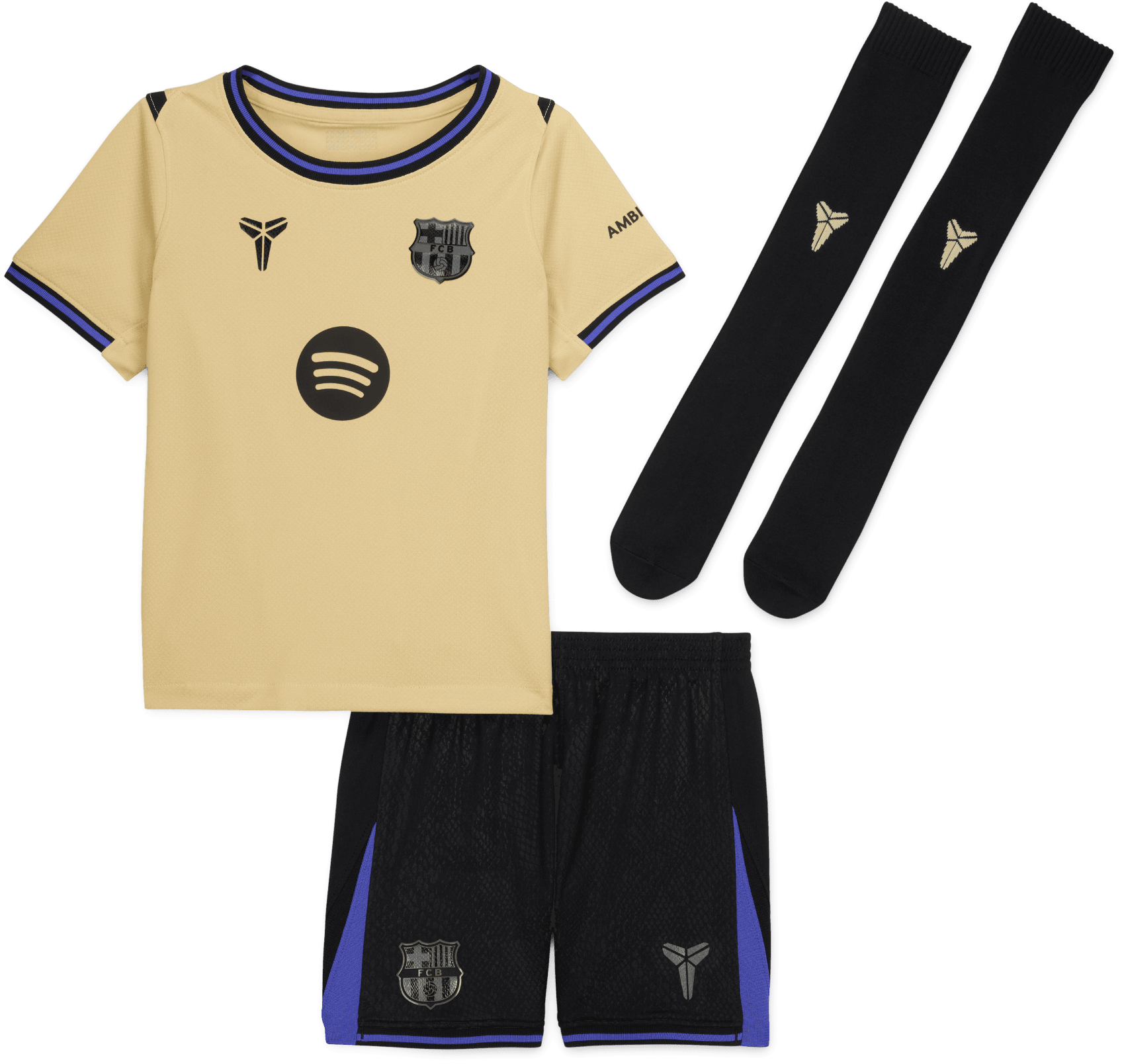 Komplet Nike x Kobe Dri-FIT FC Barcelona Minikit Away Jersey Set 2025/26 Little Kids