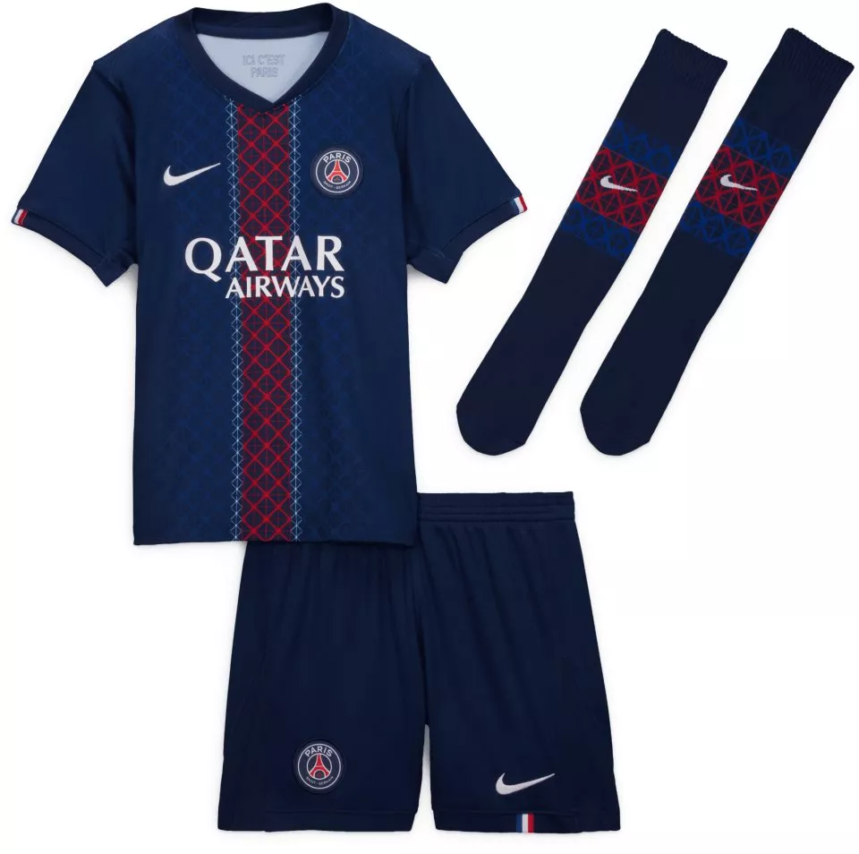 Komplet Nike Dri-FIT Paris Saint-Germain Stadium Home Jersey Set 2025/26 Little Kids