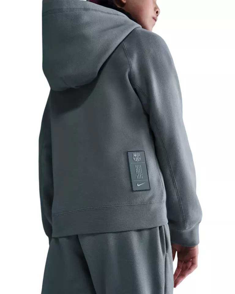 Mikina s kapucí pro větší děti Nike FC Barcelona Air