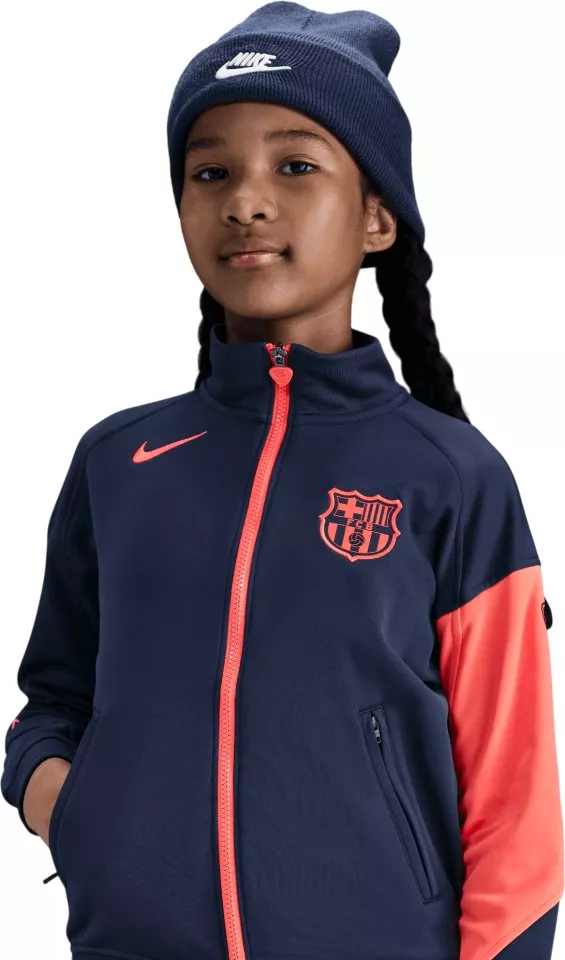 Nike Dri-FIT Total 90 FC Barcelona Anthem Jacket 2025/26 Kids Dzseki