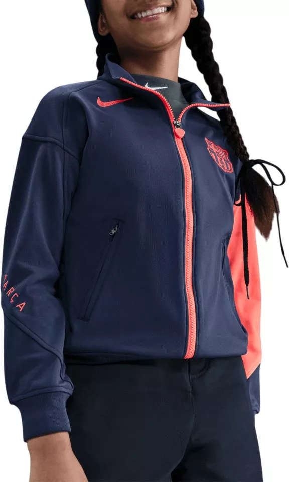 Nike Dri-FIT Total 90 FC Barcelona Anthem Jacket 2025/26 Kids Dzseki