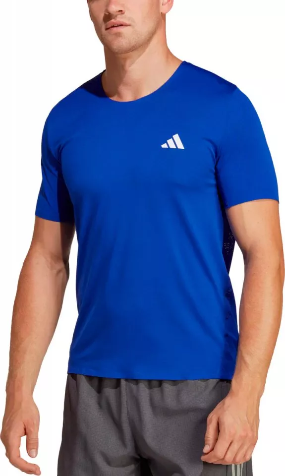 Adidas Three Stripes Run deals It PB Aeroready Running T Shirt Adizero Boston 10 Blue