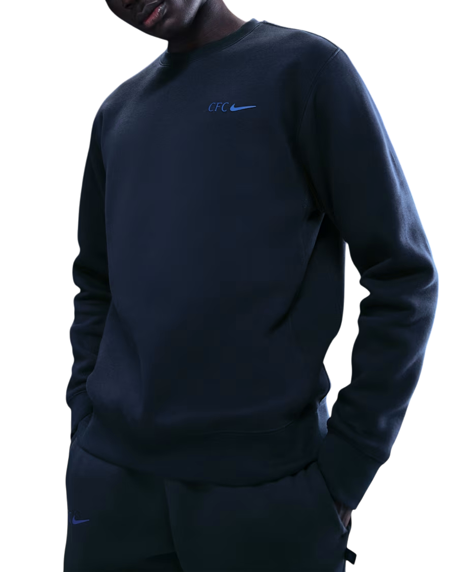 Pánská mikina s kulatým výstřihem Nike Football Chelsea FC Club