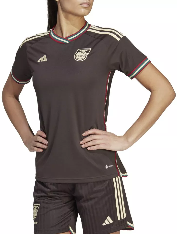 Dámský fotbalový dres s krátkým rukávem adidas Jamajka 2023, hostující