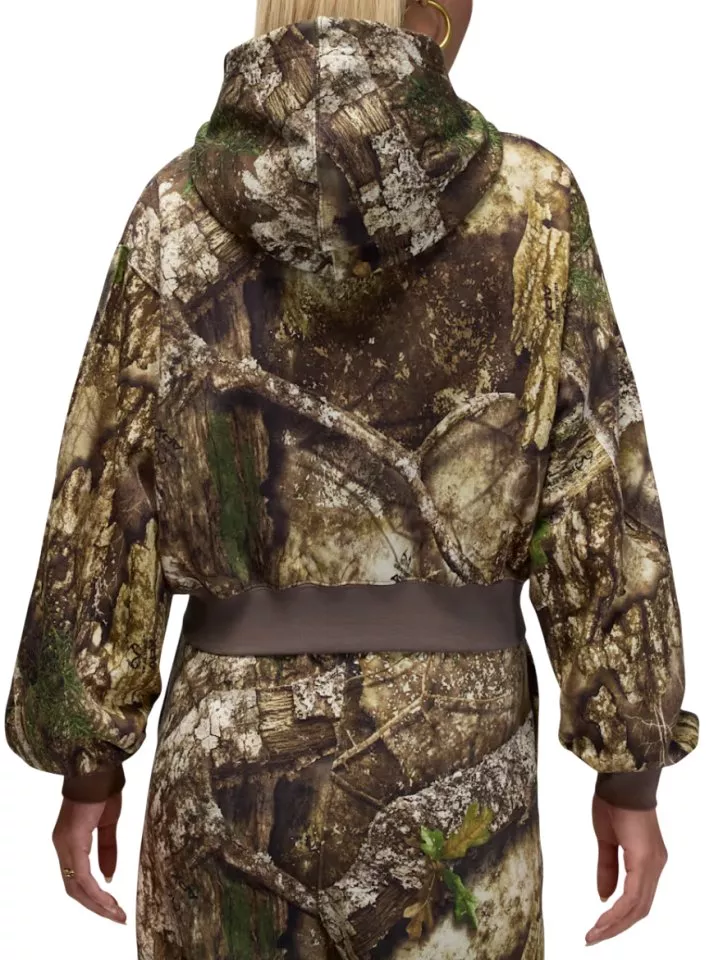 Felpe con cappuccio Jordan Brooklyn Fleece Crop Hooded Jacket Women