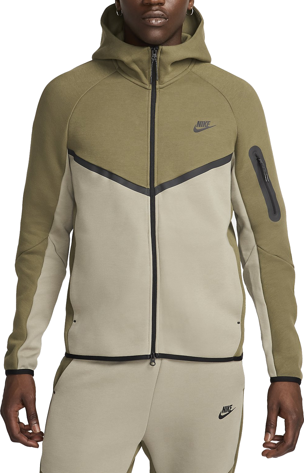 Nike M NK TCH FLC FZ WR HOODIE Kapucnis melegítő felsők