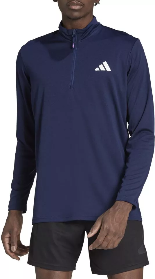 Pánské tričko s dlouhým rukávem a 1/4 zipem adidas Train Essentials Seasonal 1/4 Zip