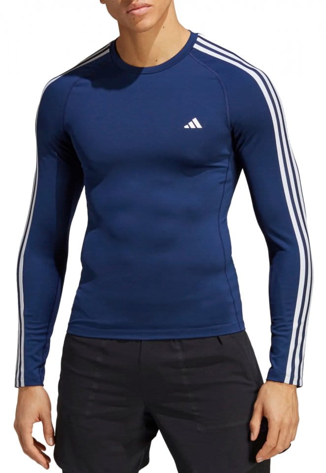 Тениска с дълъг ръкав adidas Techfit 3-Stripes