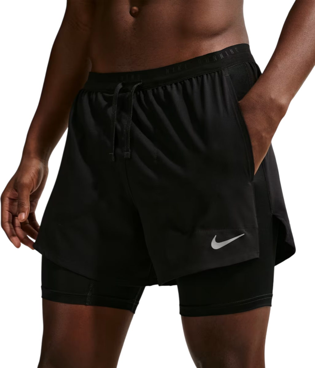 Nike Stride 2in1 5inch Korte broeken, S, Zwart