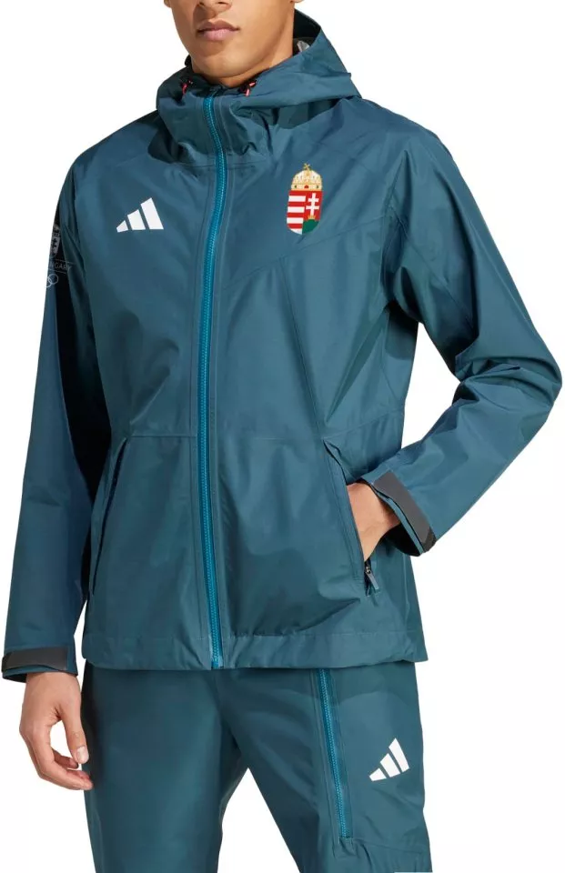 adidas TEAM H RAIN JKT Kapucnis kabát