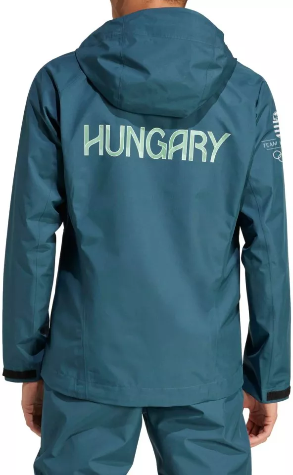 adidas TEAM H RAIN JKT Kapucnis kabát