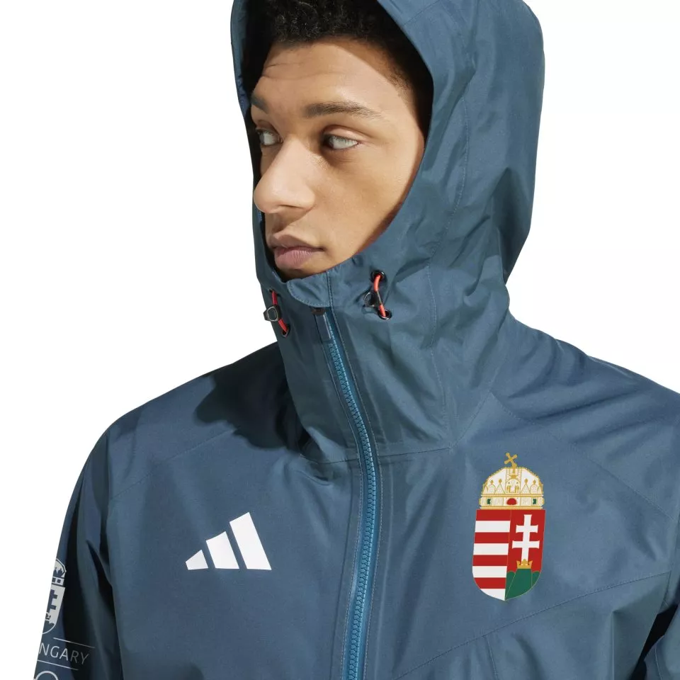 adidas TEAM H RAIN JKT Kapucnis kabát