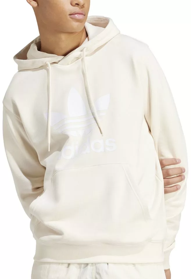 Hooded sweatshirt adidas Originals Adicolor Trefoil Hoody Beige Top4Running