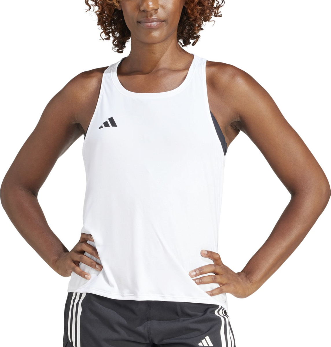 adidas Adizero Tanktop, L, Wit