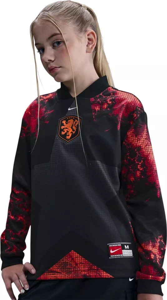Риза с дълги ръкави Nike Dri-FIT Netherlands Goalkeeper Long-Sleeve 2026 Kids