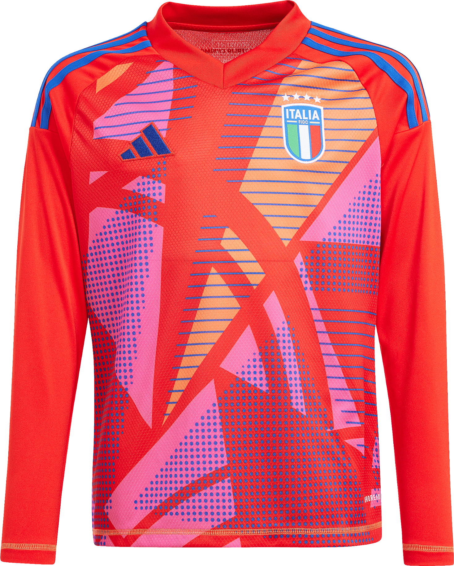 Pitkähihainen paita adidas Italy Goalkeeper Long-Sleeve 2024 Kids