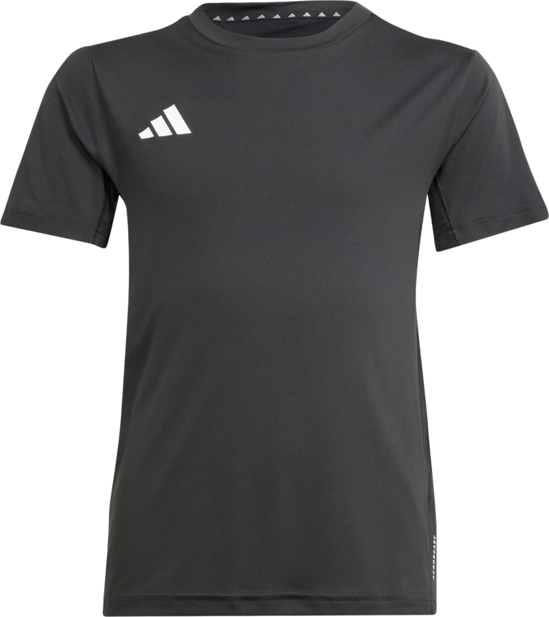 adidas J TEAM TEE T-shirt, XS(123-128cm), Zwart