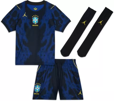 Jordan Dri-FIT Brazil Stadium Away Set 2026 Little Kids