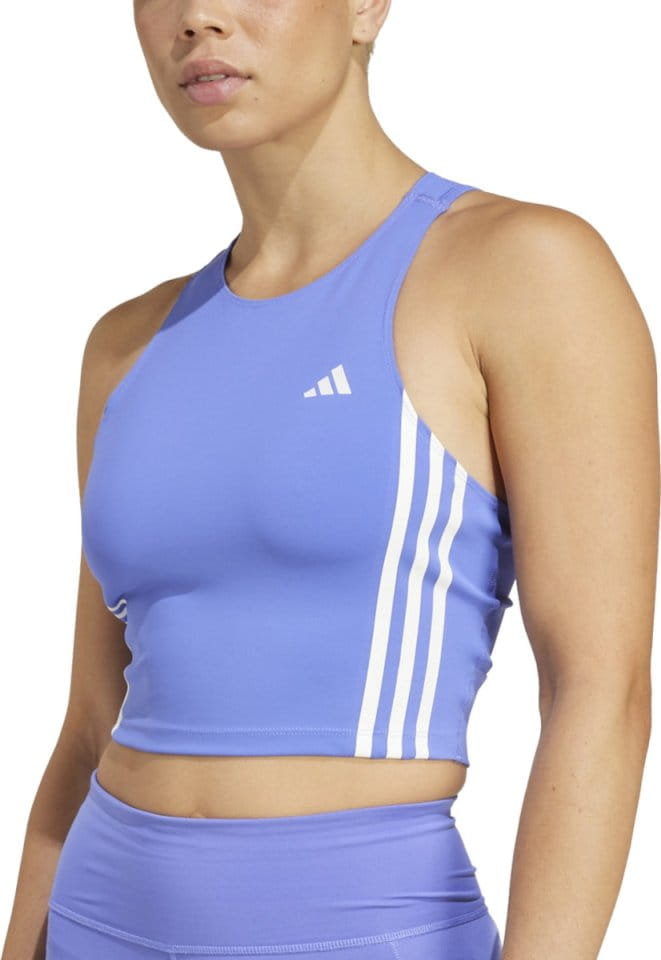 Débardeurs adidas Own the Run 3-Stripes crop