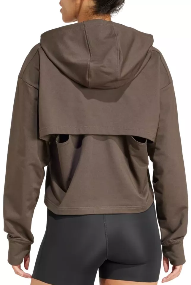 Mikica s kapuco adidas Power Loose Fit Back-Ventilation Hoodie
