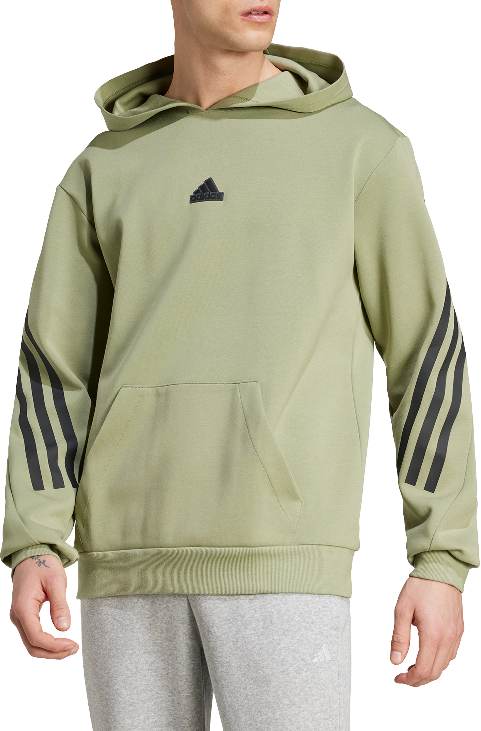 Суитшърт с качулка adidas M FI 3S HD